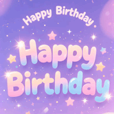 Elegant female happy birthday gif featuring feminine birthday celebration and messages