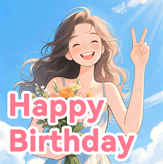 Happy birthday beautiful with elegant design and stunning birthday wishes