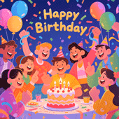Happy birthday gif for him with romantic birthday wishes and love messages